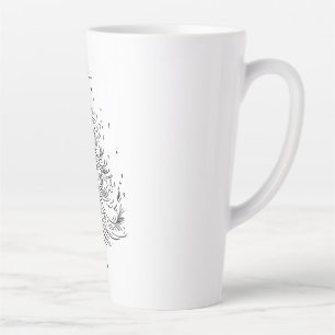 Zeitloser Baum Große Latte-Tasse Trinkbehälter Milchtasse