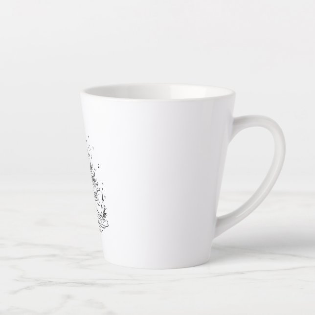 Zeitloser Baum Kleine Latte-Tasse | Trinkbehälter Milchtasse (Rechts)