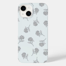 Zeitloser botanischer Bloom Softgrau