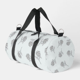 Zeitloser botanischer Bloom Softgrau Duffle Bag