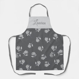 Zeitloser Botanischer Blütenreicher Warmer Pflaume Schürze
