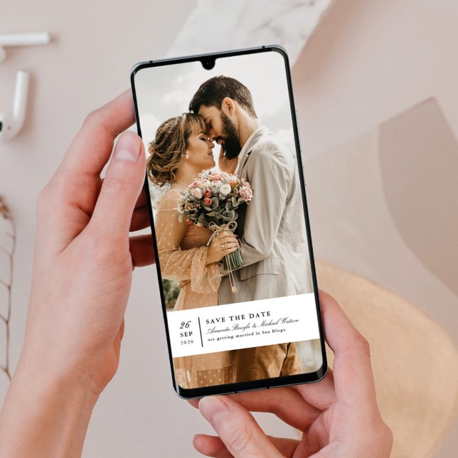 Zeitloser Charm Save the Date (Von Creator hochgeladen)