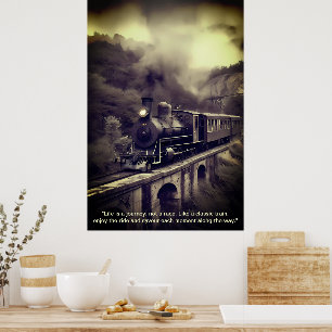 "Zeitloser Dampf: Die Majestät klassischer Züge Poster