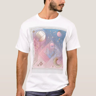 Zeitloser Elegance Abstract Design T - Shirt