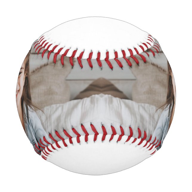 Zeitloser Foto Kalligrafie Bonus Mama Mütter Tag Baseball (Vorderseite)