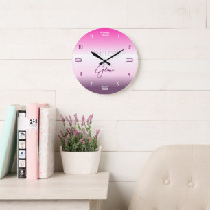 Zeitloser Glow Gradient Wanduhr