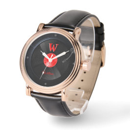 Zeitloser Groove: Personalisierte Retro-Turntable Armbanduhr