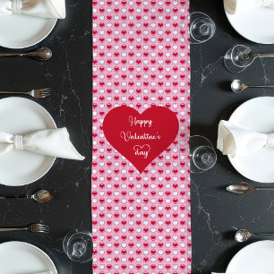 Zeitloser Herz-Tischläufer Perfektes Valentinsgesc Großer Tischläufer