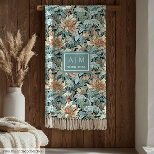 Zeitloser Morris-Stil Pastell-Blumen-Decke Fleecedecke