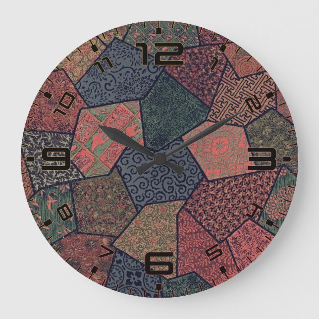 Zeitloser Reiz: Vintage polygonale Uhr (Vorderseite)