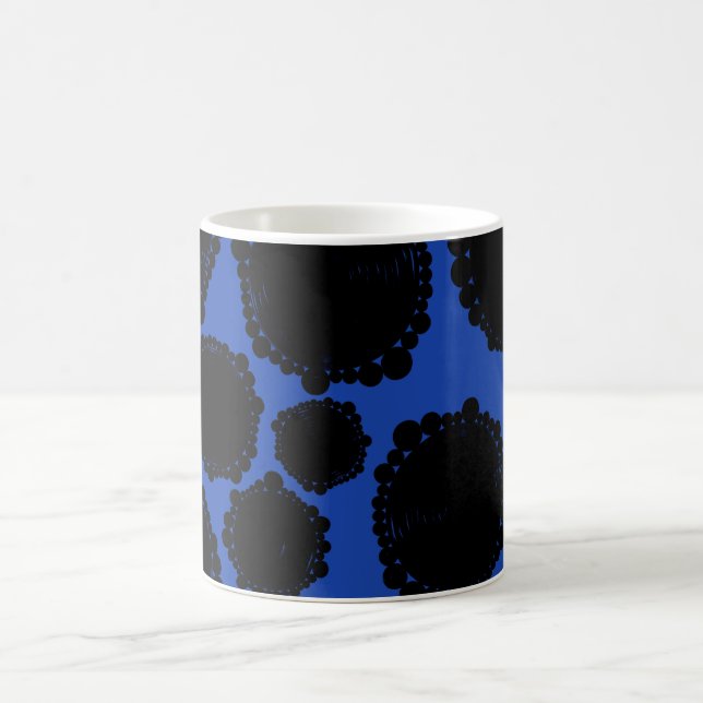 ☕ Zeitloser Scharm: Polka Dots Runde Tasse (Mittel)