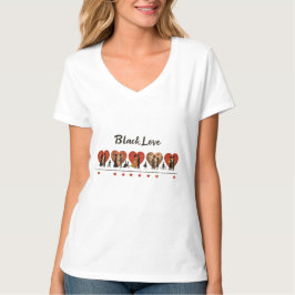 Zeitloser Schwarzer Liebe-Schwarz-Geschichte Monat T-Shirt