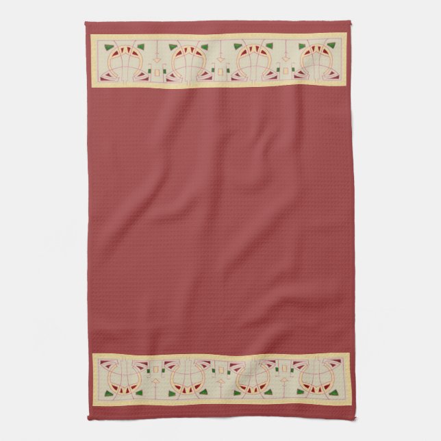 Zeitloser Sucessionist Graphic Desgin Handtuch (Vertikal)