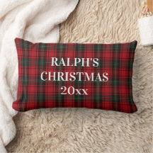 Zeitloser Tartan Karo Rot Schwarz Ralph Weihnachte