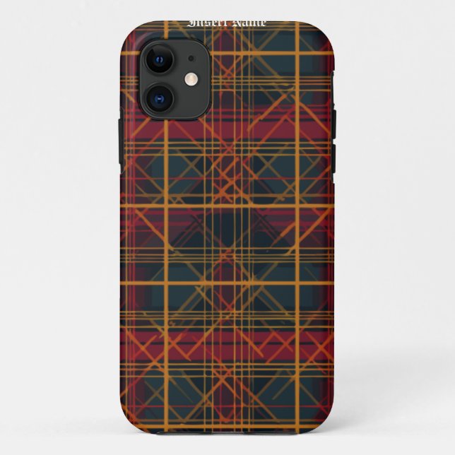 Zeitloser Tweed Case-Mate iPhone Hülle (Rückseite)