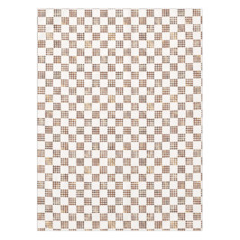 Zeitloses braun-beiges Karomuster Tischdecke