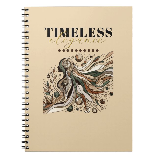 Zeitloses EleganNotebook Notizblock (Vorderseite)