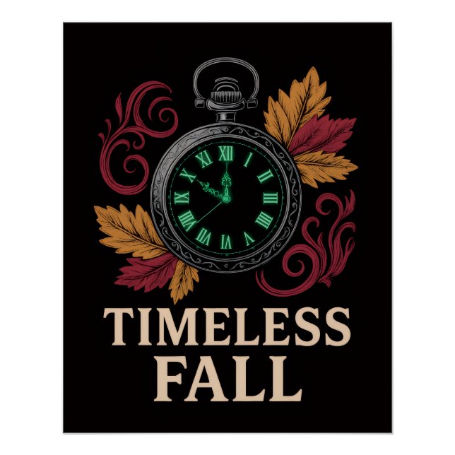 Zeitloses Herbstposter Poster (Vorderseite)