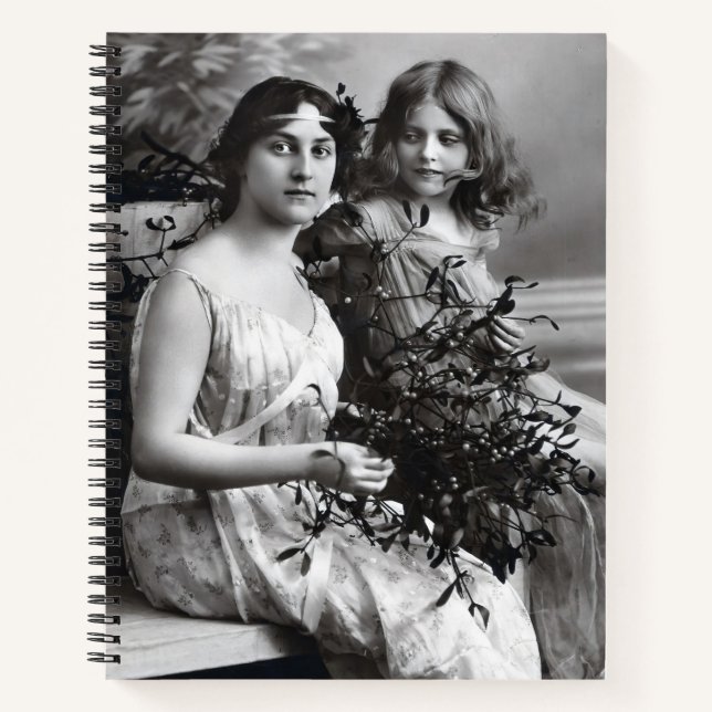 Zeitloses Portrait von Mutter und Tochter Notizbuch (Vorderseite)