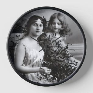 Zeitloses Portrait von Mutter und Tochter Uhr