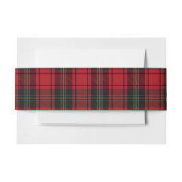 Zeitloses Tartan Karo Rot Schwarz Ralph Weihnachte Einladungsbanderole