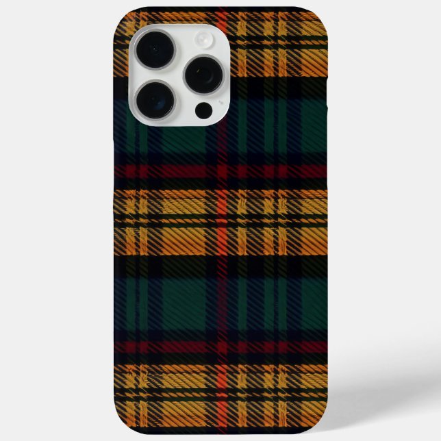 Zeitloses Tartan Muster Case-Mate iPhone Hülle (Rückseite)