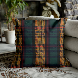 Zeitloses Tartan-Muster Kissen