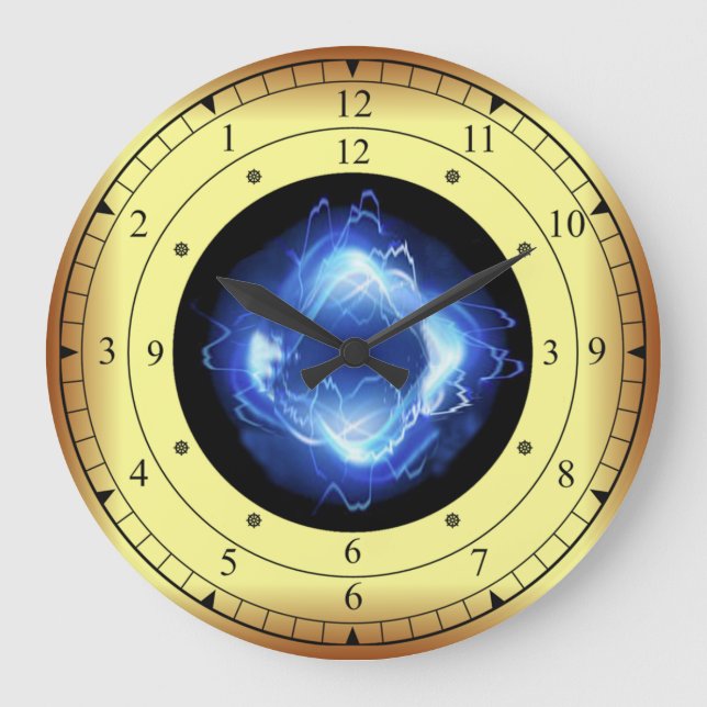 Zeitmaschine ~ Blendenlaufzeitportal ~  Große Wanduhr (Vorderseite)