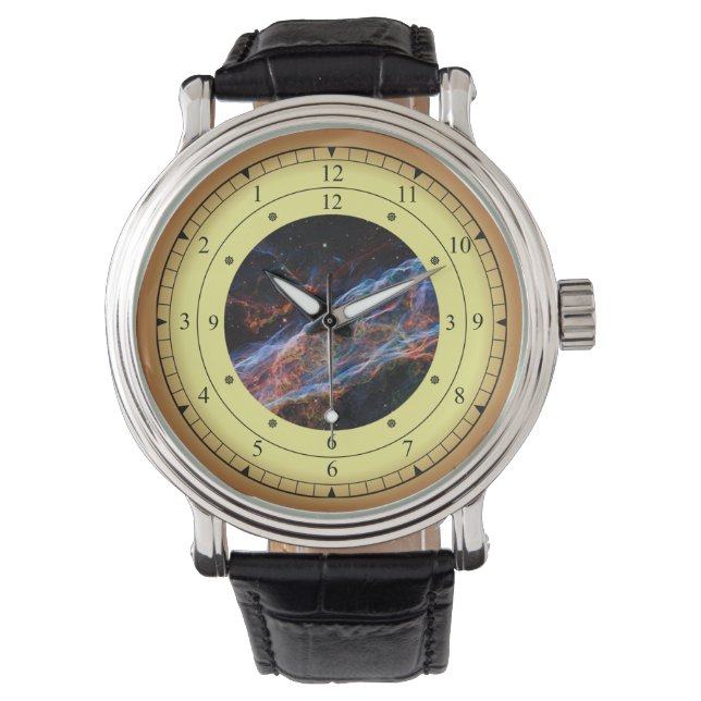 Zeitmaschine ~ Schleiernebel ~ Zeitportal ~ Armbanduhr (Vorderseite)