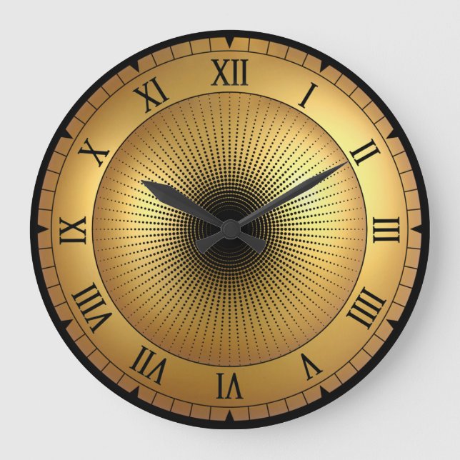 Zeitmaschine ~ Schwarzes Loch ~ Zeitreise ~ Große Wanduhr (Vorderseite)