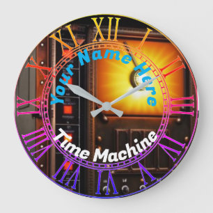 Zeitmaschinen-Wanduhr Große Wanduhr