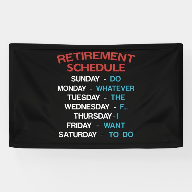 Zeitplan für die Einstellung des Büro Humors Banner (Horizontal)