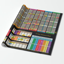 Zeitplan seit Adam Wrapping Paper Geschenkpapier