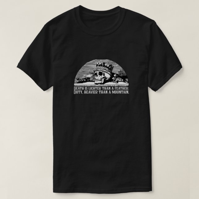 Zeitraffer - Der Tod ist leichter als eine Sekunde T-Shirt (Design vorne)