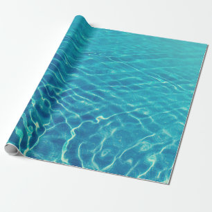 Zeitraffer-Fotografie des blauen Wassers Geschenkpapier