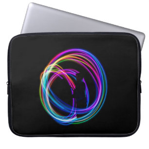 Zeitraffer-Fotografie von Lichtern Laptopschutzhülle