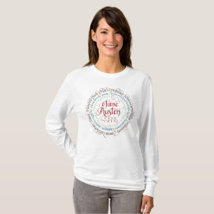 Zeitraum-Drama-langes Hülsen-T - Shirt-Weiß Jane T-Shirt