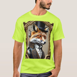 🦊 Zeitreflektionen | Fox Royalty Meets Futuris T-Shirt