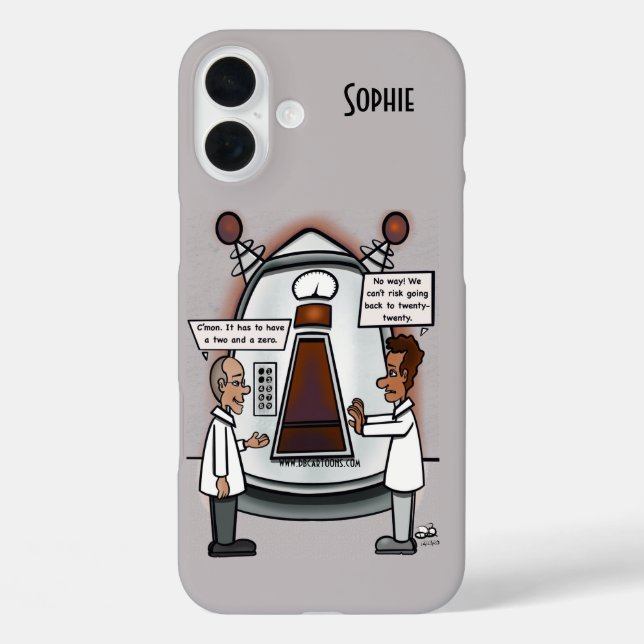 Zeitreise iPhone 16 Plus Hülle (Rückseite)