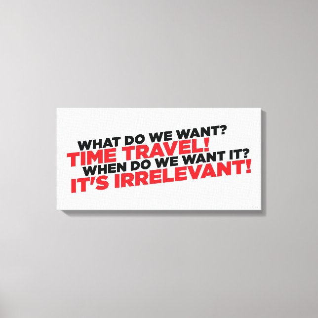 Zeitreise Leinwanddruck (Vorderseite)