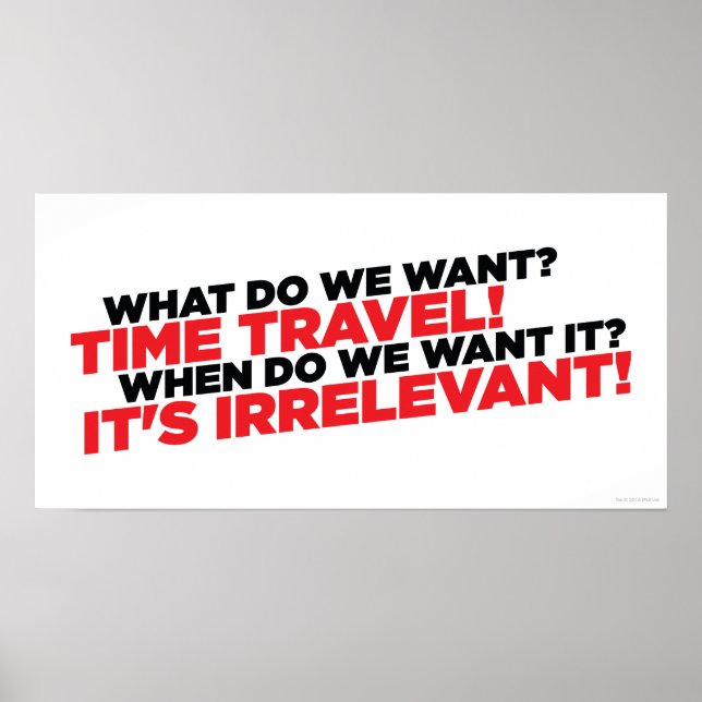 Zeitreise Poster (Vorne)