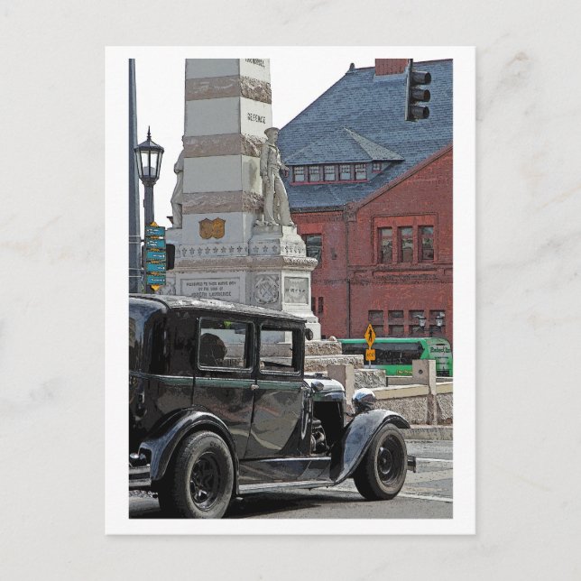 Zeitreise Postkarte (Vorderseite)