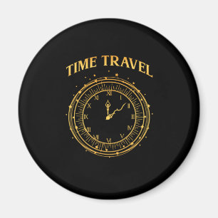 Zeitreise Vintage Uhr Science Fiction Geschenk Magnet