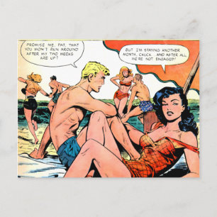 Zeitromane Postkarte