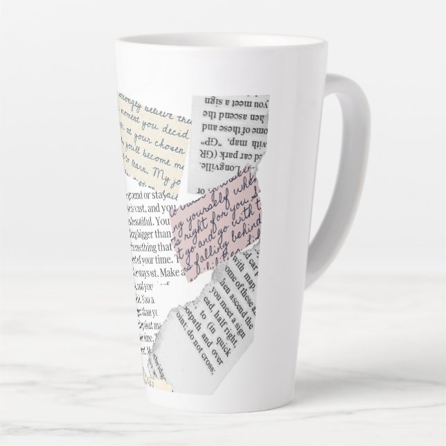 Zeitschrift Ästhetik - Retro Editorial Style Milchtasse (Rechte Ecke)