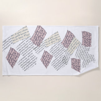 Zeitschrift Ästhetik - Retro Editorial Style Strandtuch