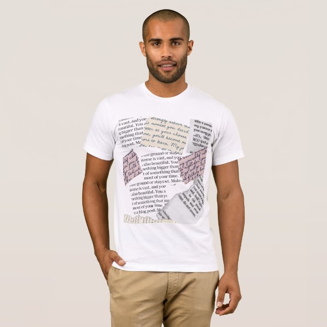 Zeitschrift Ästhetik - Retro Editorial Style T-Shirt (Vorne ganz)