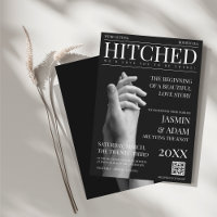 Zeitschrift Black Dark Mode Newspaper Foto Hochzei