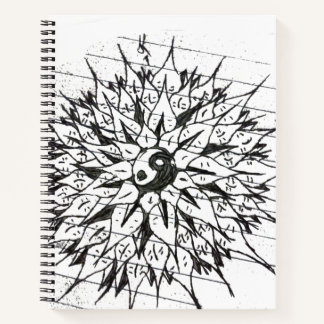 Zeitschrift, Blume des Lebens Notizbuch
