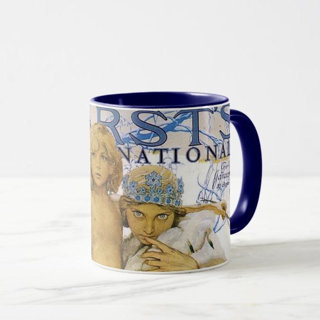 Zeitschrift Cover, Alphonse Mucha Tasse (VorderseiteRechts)
